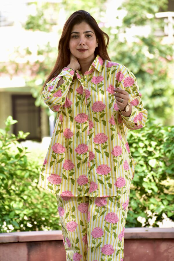 Vishwini Oversized Shirts Yellow