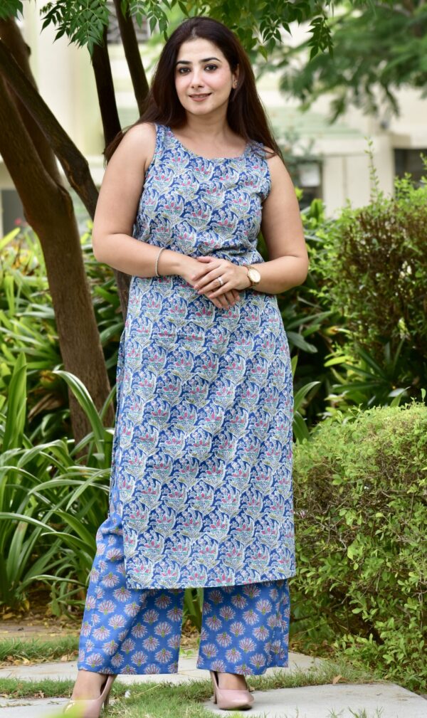 Kanira Blue Kurti & Plazzo set